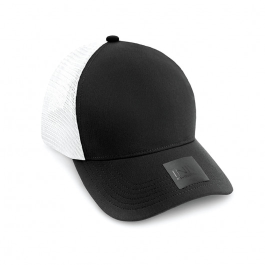Promotional INIVI Polyester Seamless Caps White Black